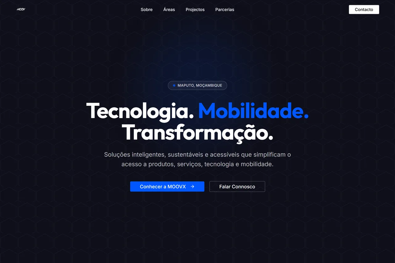 Captura de ecrã de moovx.co.mz